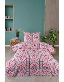 ETEHOMETEX Tek Kişilik Ranforce Pamuklu Lastikli Çarşaflı Nevresim Takımı RUG SOMON 8696474232048